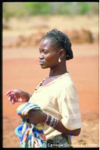African Woman beautiful posture